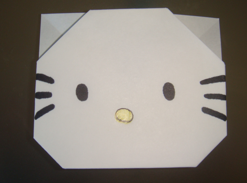 キティちゃん折り紙の折り方－１１