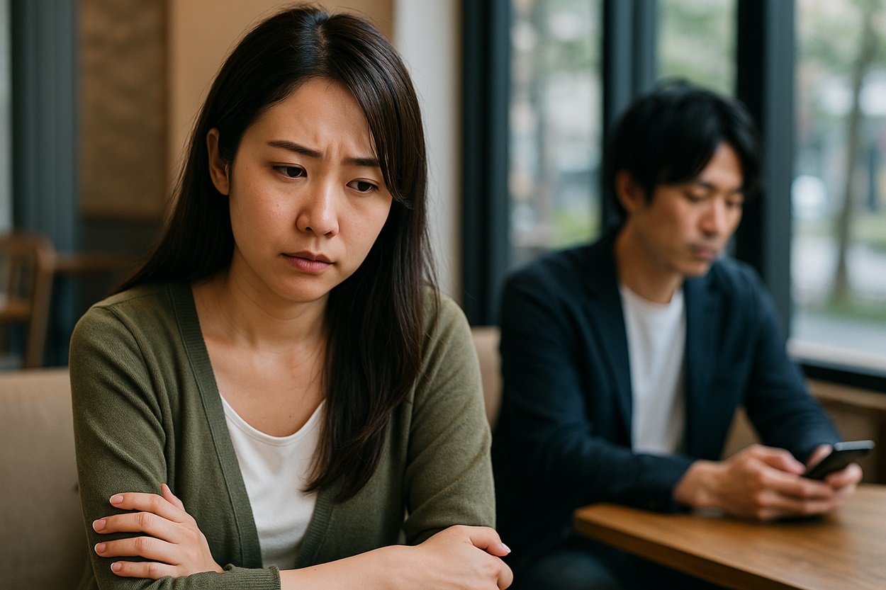 傍からは搾取されているとみられる女性