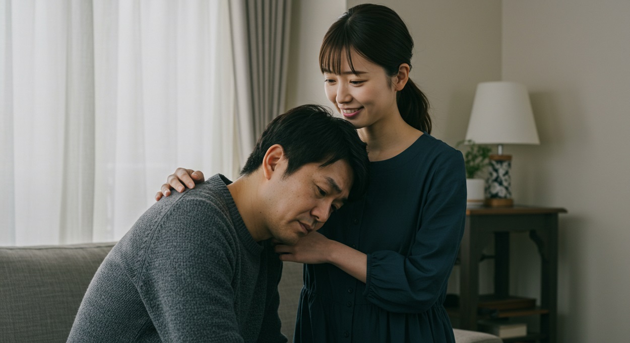 男性を支える女性